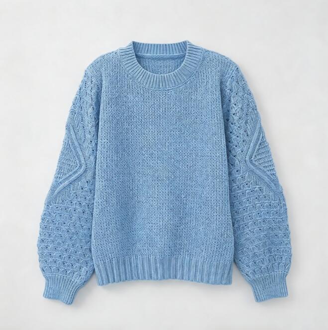 Red Cable Knit Women Jumper